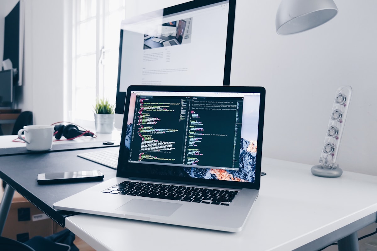 Developer workstation used for testing web forms