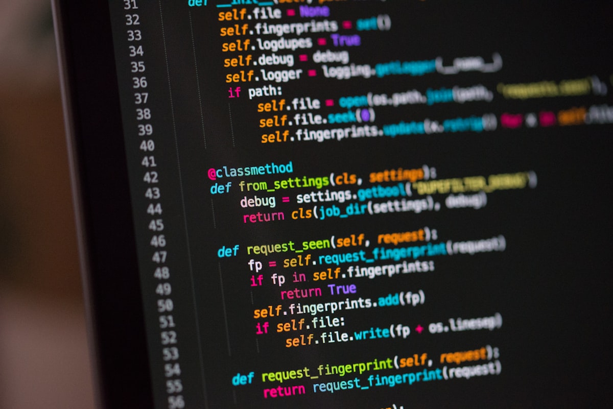 Code editor used to test generated data