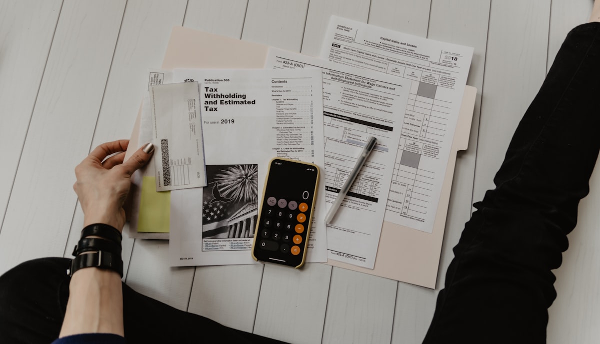 Calculator and documents used to explain a check digit